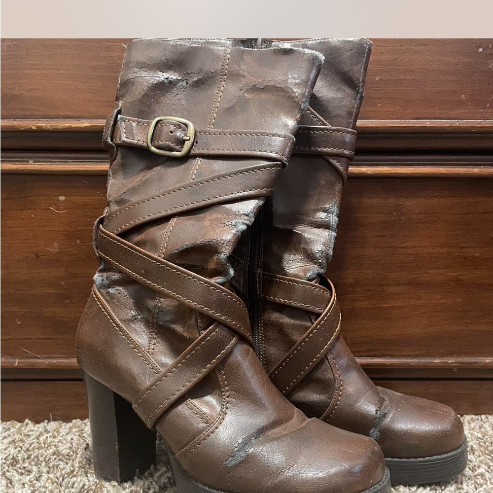 Skechers Women's Chocolate Heeled Boots